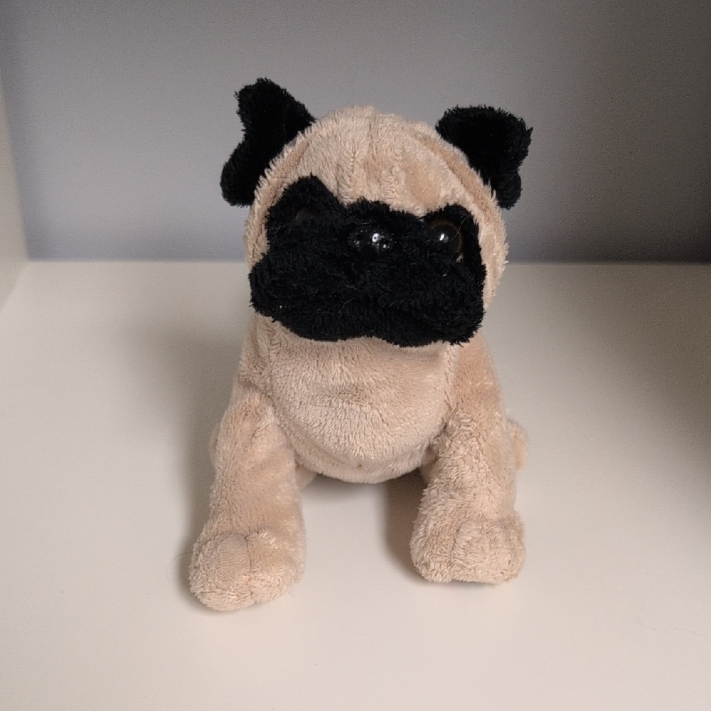 🩵3/$20🩵 Webkinz Lilkinz Pug Collectible Y2K Plush No Code Tan Dog